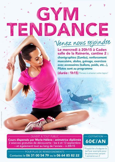 création affiche association gym tendance